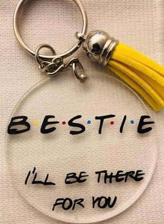 Cute “B-E-S-T-I-E” keychain